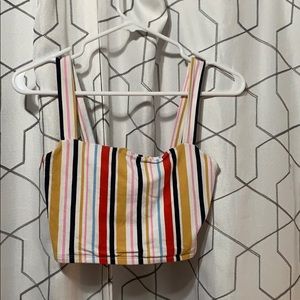 Forever 21 striped crop top:)